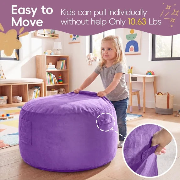 Little Blessings™ Cozy Cloud Kids Bean Bag Chair – Velvet Purple