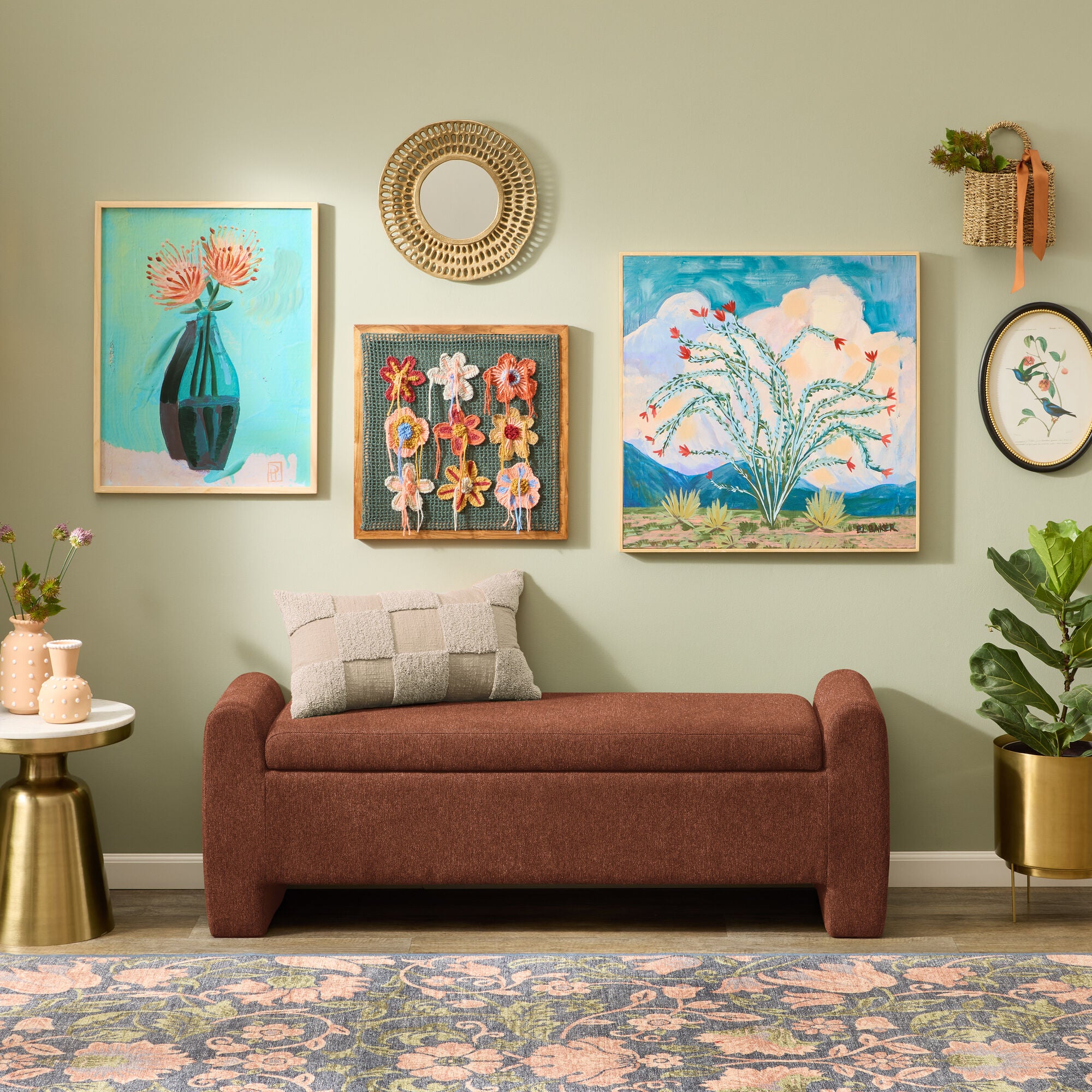 Rest & Gather™ Upholstered Storage Bench