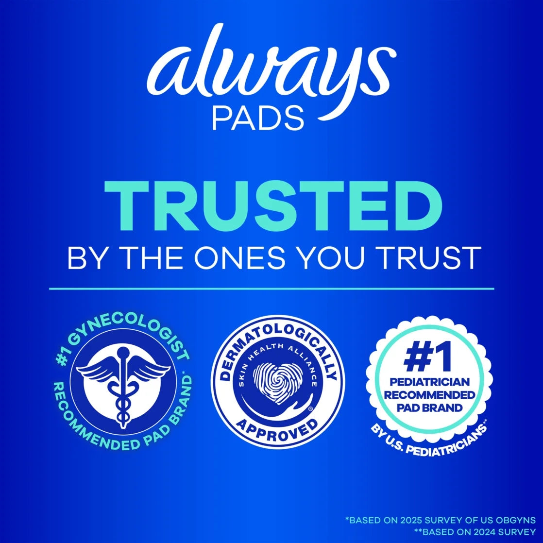 Always Maxi Pads with Wings – Size 5 Extra Heavy Overnight Protection (36 Count)
