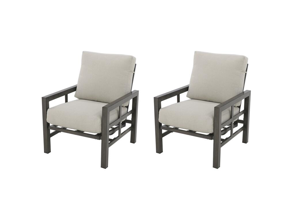 xBeStill Home™ Berkley Bay 4-Piece Outdoor Patio Seating Set – Wicker Conversation Furniture with Beige Cushions