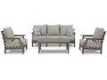 xBeStill Home™ Visola 4-Piece Outdoor Seating Set – Luxury Patio Conversation Furniture by Ashley