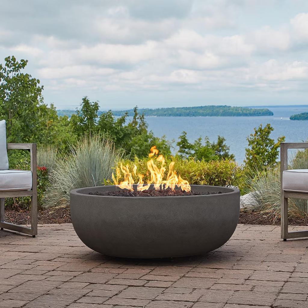 Quiet Moments™ Grand Lake Luxury Concrete Fire Bowl – Natural Gas