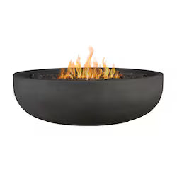 Quiet Moments™ Grand Lake Signature 48" Concrete Fire Bowl – Natural Gas