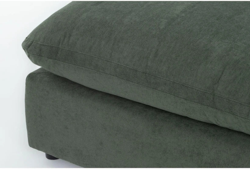 xBeStill Home™ Zone Modular L-Shaped Sectional Sofa with Oversized Ottoman – Green Fabric