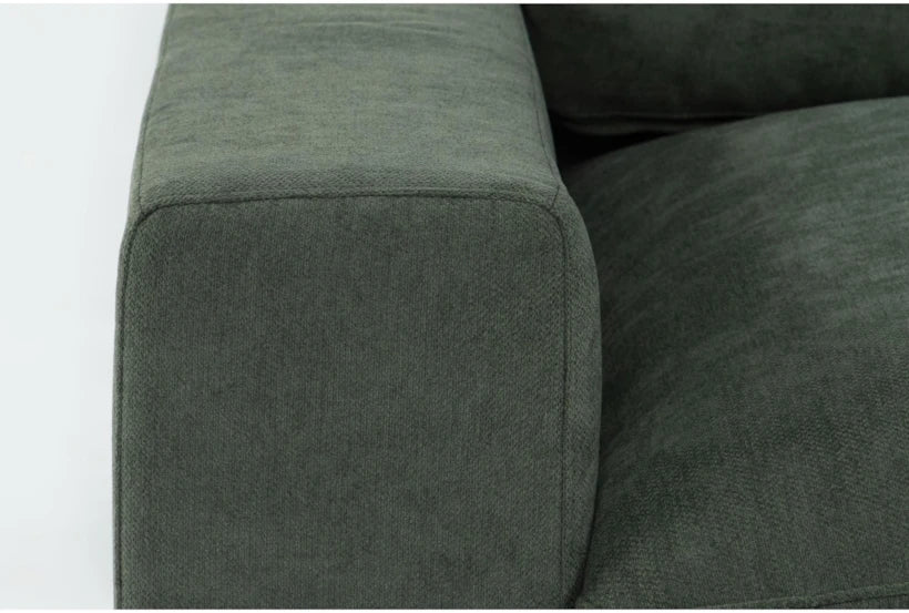 xBeStill Home™ Zone Modular L-Shaped Sectional Sofa with Oversized Ottoman – Green Fabric