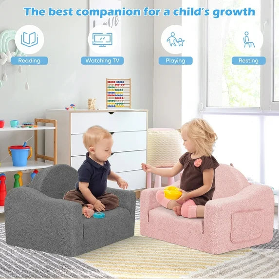 Little Blessings™ Blossom Snuggle 2-in-1 Convertible Toddler Couch