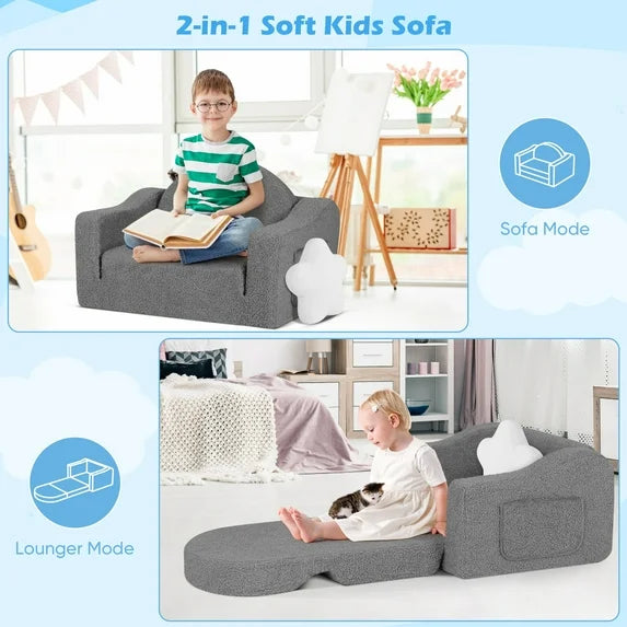 Little Blessings™ Blossom Snuggle 2-in-1 Convertible Toddler Couch