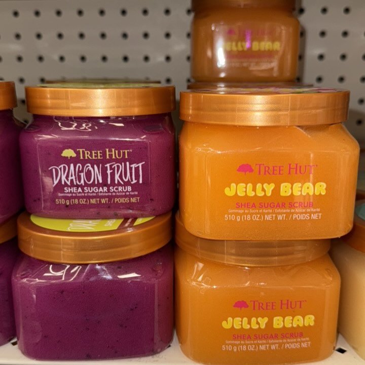 Quiet Moments™ Tree Hut Jelly Bear Shea Sugar Body Scrub 18oz – Hydrating Vegan Exfoliating Body Polish with Shea Butter