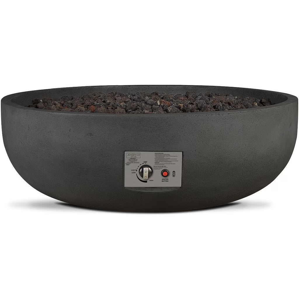 Quiet Moments™ Grand Lake Luxury Concrete Fire Bowl – Natural Gas