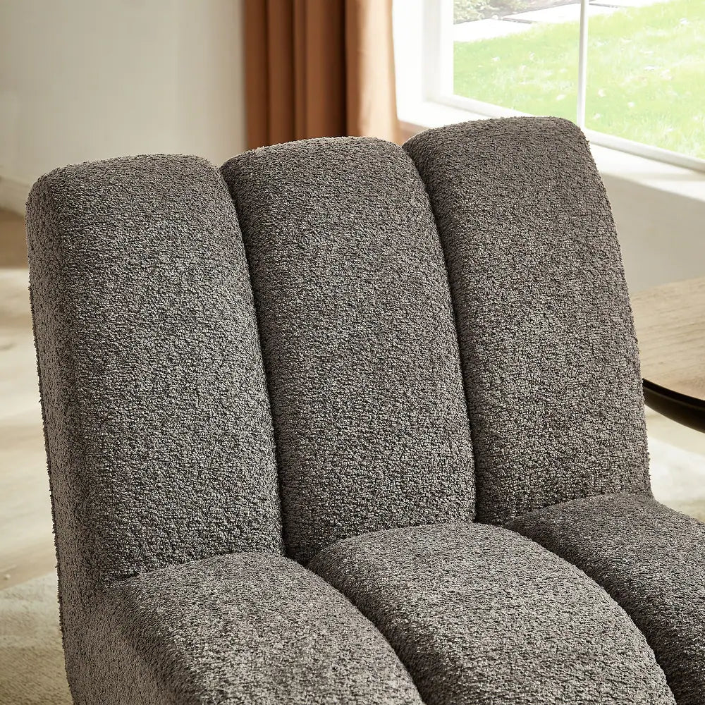 Quiet Moments™ Leon Wood Accent Lounge Chair – Grey
