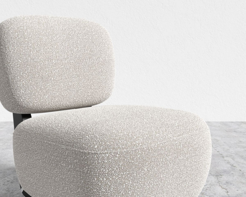 Modern chair with textured design on a light background