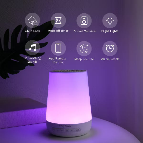 xBeStill Baby™ Momcozy Noise Machine for Baby Sleeping w/ Night Light White Noise Sound Therapy
