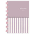 xBeStill Plans™ 2026 Weekly & Monthly Planner 5”x8” Purple Stripe Organizer w/ Double Pockets