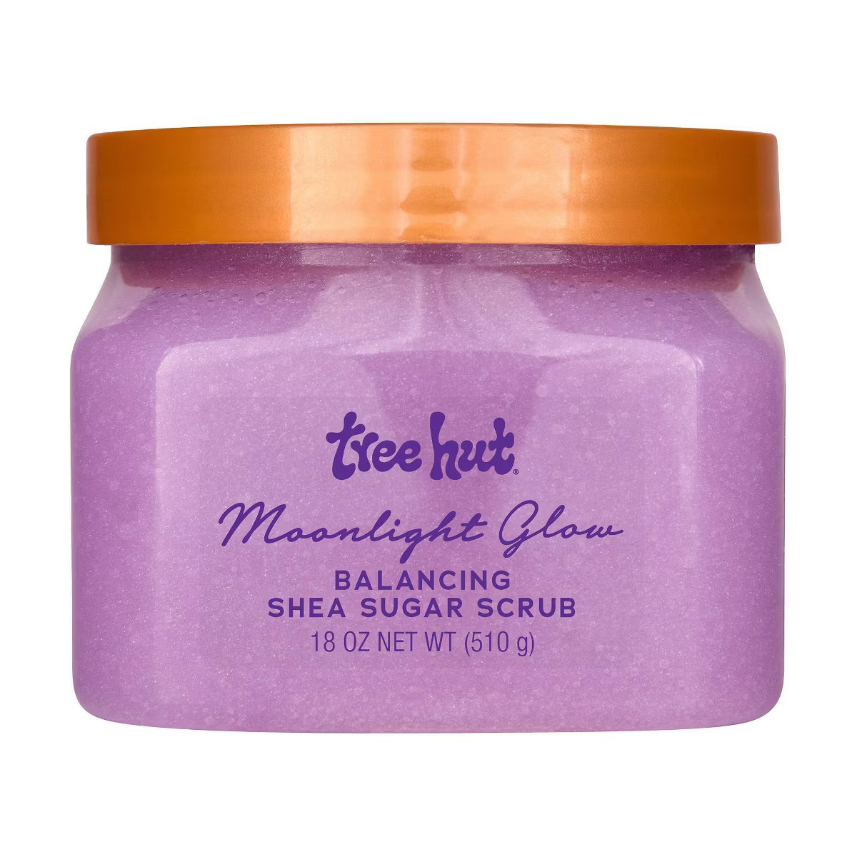 Quiet Moments™ Tree Hut Moonlight Glow Shea Sugar Body Scrub 18oz – Vegan Hydrating Exfoliating Spa Body Polish