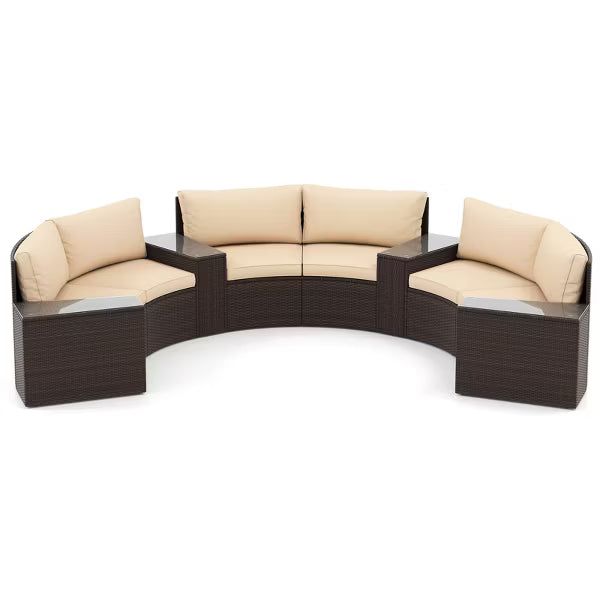 xBeStill Retreat™ Curved Patio Lounge Set for Elevated Outdoor Gatherings