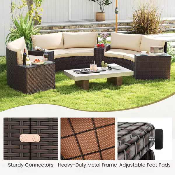 xBeStill Retreat™ Curved Patio Lounge Set for Elevated Outdoor Gatherings
