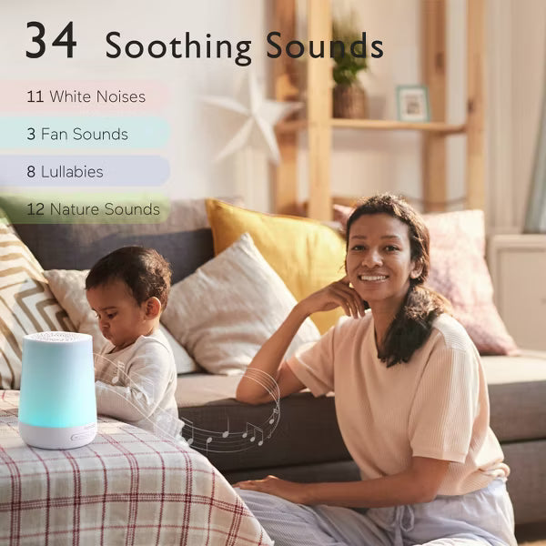 xBeStill Baby™ Momcozy Noise Machine for Baby Sleeping w/ Night Light White Noise Sound Therapy