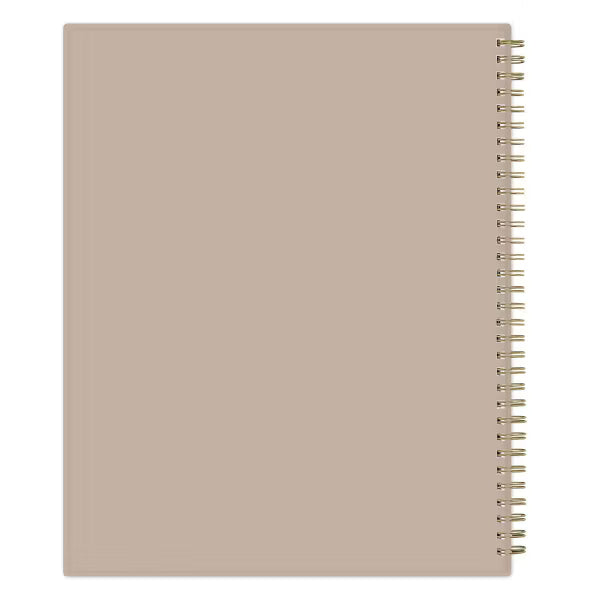 xBeStill Plans™ 2026–2027 8.5”x11” Weekly & Monthly Planner RP Dalmatia Tan Wirebound Organizer