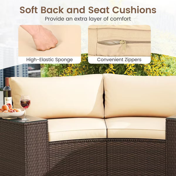 xBeStill Retreat™ Curved Patio Lounge Set for Elevated Outdoor Gatherings