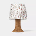 xBeStill Home™ Mini Rattan Table Lamp Brown Pleated Shade Cozy Bedroom Desk Accent Light