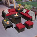 xBeStill Retreat™ 9-Piece Fire Pit Conversation Set for Warm Outdoor Gatherings