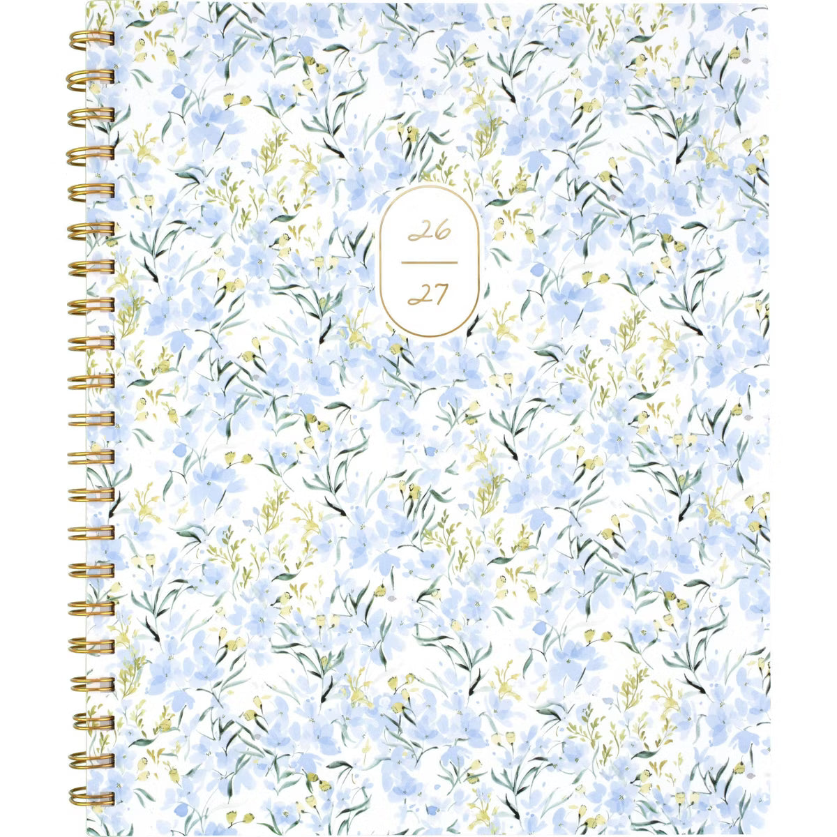 xBeStill Plans™ 2026–2027 Weekly & Monthly Planner 8.5”x11” Large Larkspur Garden Agenda Organizer