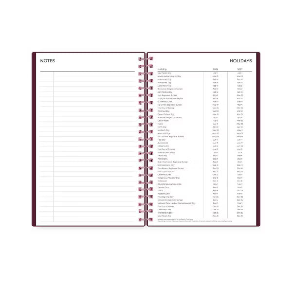 xBeStill Plans™ Blue Sky 2026 Weekly & Monthly Planner 5”x8” Elvy Agenda Organizer