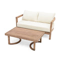 xBeStill Retreat™ Acacia Outdoor Loveseat Set for Calm, Intentional Living