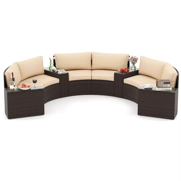 xBeStill Retreat™ Curved Patio Lounge Set for Elevated Outdoor Gatherings
