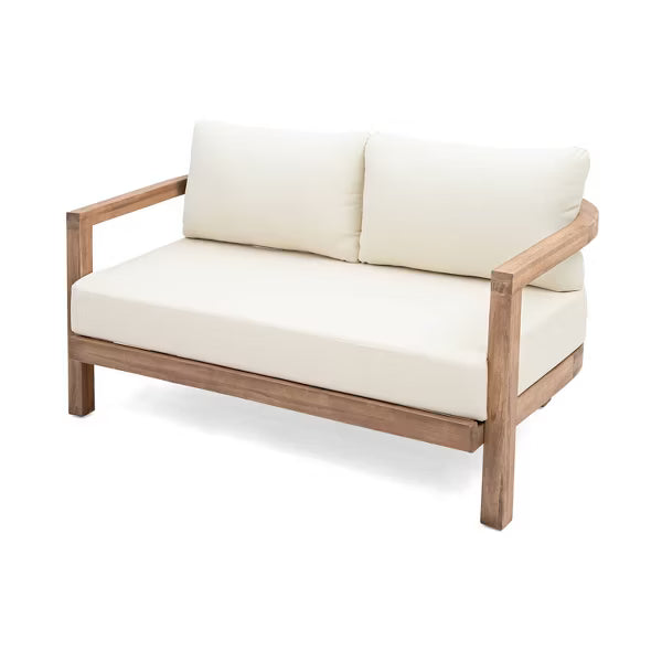xBeStill Retreat™ Acacia Outdoor Loveseat Set for Calm, Intentional Living