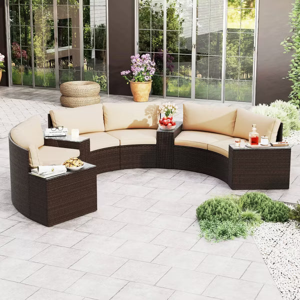 xBeStill Retreat™ Curved Patio Lounge Set for Elevated Outdoor Gatherings