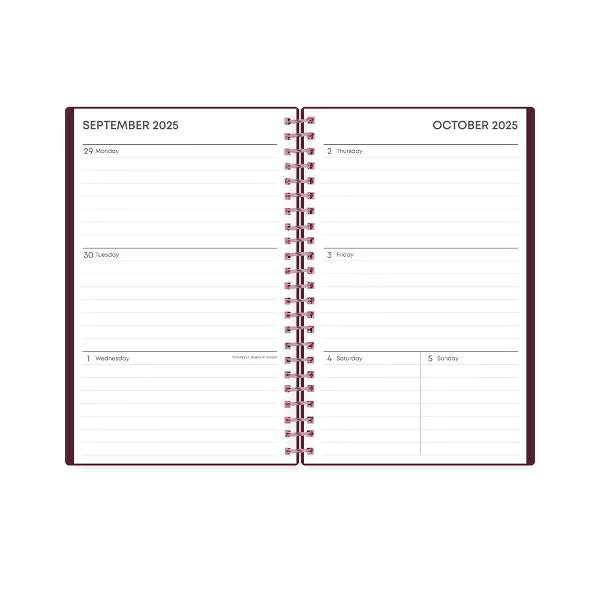 xBeStill Plans™ Blue Sky 2026 Weekly & Monthly Planner 5”x8” Elvy Agenda Organizer