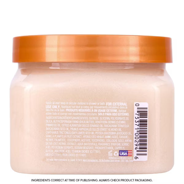 Quiet Moments™ Tree Hut Vanilla Shea Sugar Body Scrub 18oz – Hydrating Vegan Exfoliating Spa Body Polish Paraben-Free