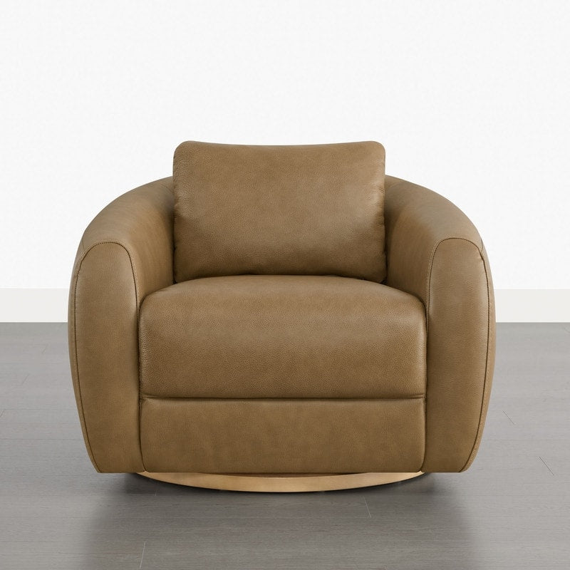 Quiet Moments™ Haven Swivel Accent Chair Set – Mocha (Set of 2)