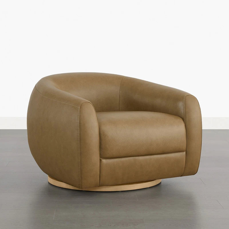 Quiet Moments™ Haven Swivel Accent Chair Set – Mocha (Set of 2)