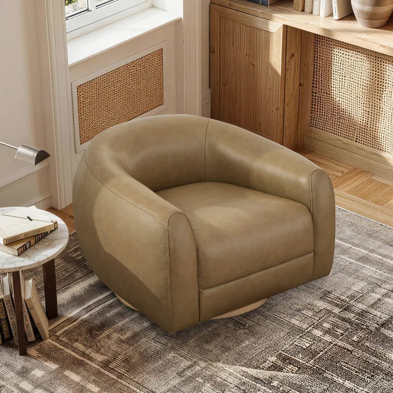 Quiet Moments™ Haven Swivel Accent Chair Set – Mocha (Set of 2)