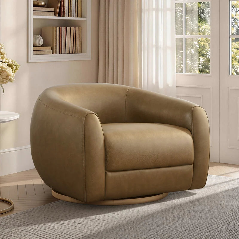 Quiet Moments™ Haven Swivel Accent Chair Set – Mocha (Set of 2)