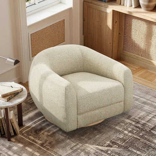 Quiet Moments™ Haven Swivel Accent Chair Set – Oatmeal (Set of 2)
