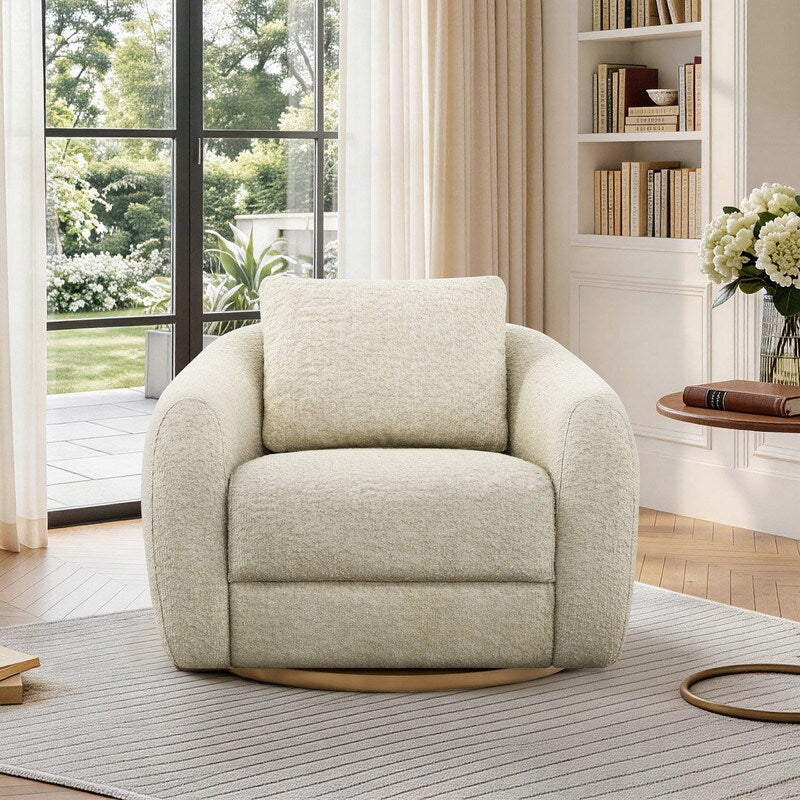 Quiet Moments™ Haven Swivel Accent Chair Set – Oatmeal (Set of 2)