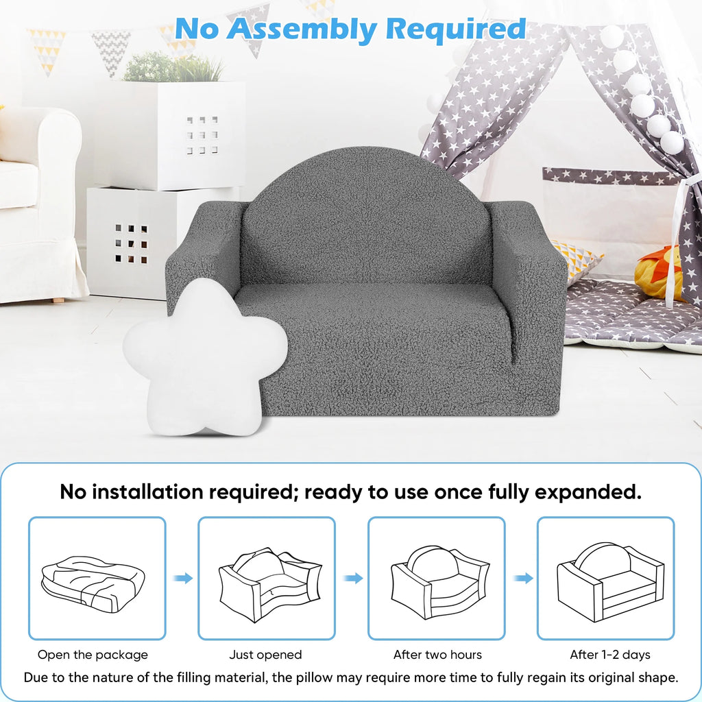 Little Blessings™ Blossom Snuggle 2-in-1 Convertible Toddler Couch
