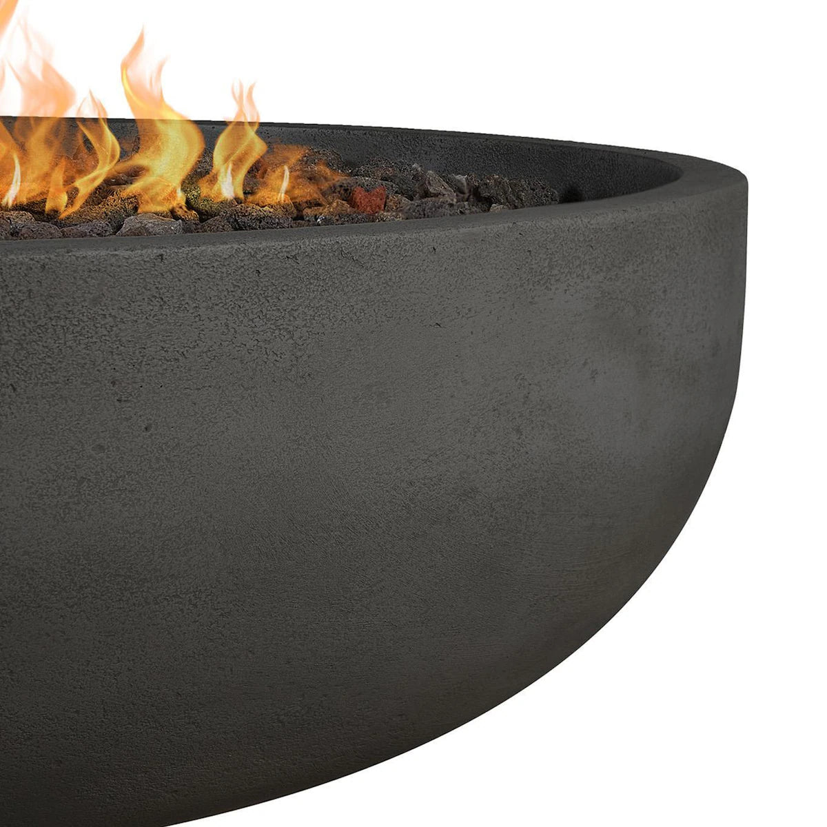 Quiet Moments™ Grand Lake Signature 48" Concrete Fire Bowl – Natural Gas