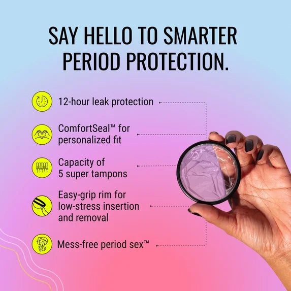 Flex Period Discs – One-Time-Use Menstrual Discs | Body-Safe, 12-Hour Wear (12 Count)