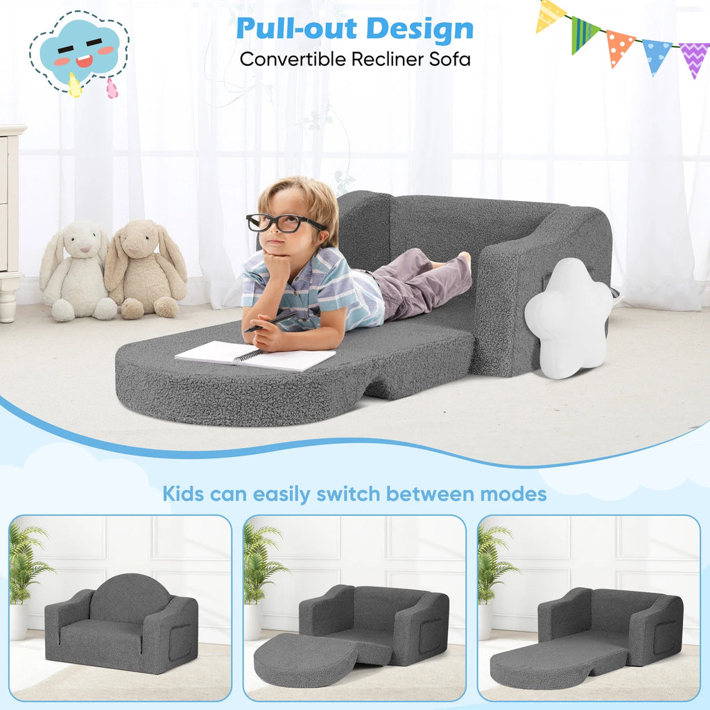 Little Blessings™ Blossom Snuggle 2-in-1 Convertible Toddler Couch