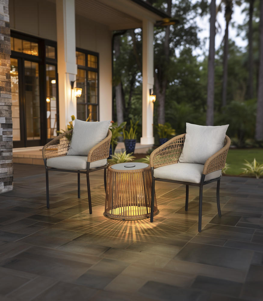 xBeStill Home™ Lumi 3-Piece Patio Bistro Set – Cozy Outdoor Seating Collection