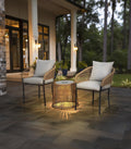 xBeStill Home™ Lumi 3-Piece Patio Bistro Set – Cozy Outdoor Seating Collection